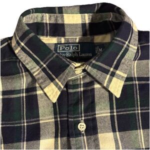 Vintage Polo Ralph Lauren Classic Fit Size Medium Flannel RN 41381